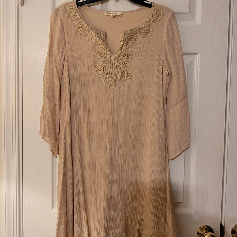 Summer dress, M, Cream